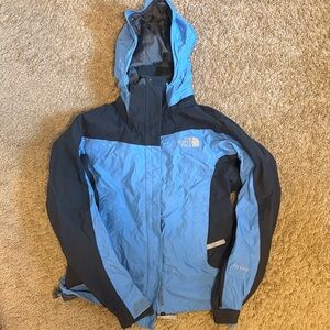 The North Face Blue and Black Hooded Jacket